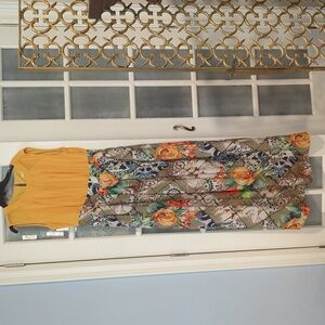 Multi media maxi dress